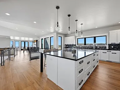 Kitchen from the great-room side